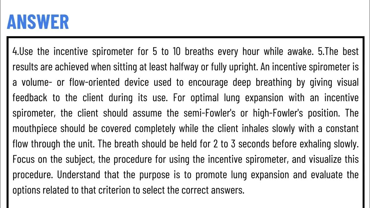 The nurse is reinforcing instructions to a client about the use of an