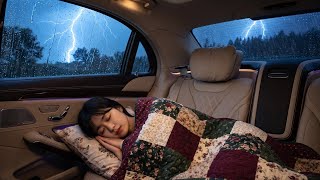 Relax in a Rainy Car 🌧️ | 3 Hours of Cozy Rain Sounds for Deep Sleep