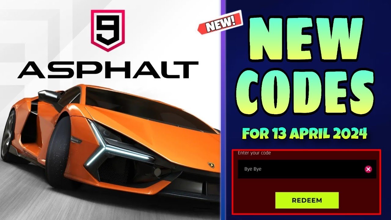 New* Asphalt 9 Legends Code 13 April 2024 || Asphalt 9 Codes 2024
