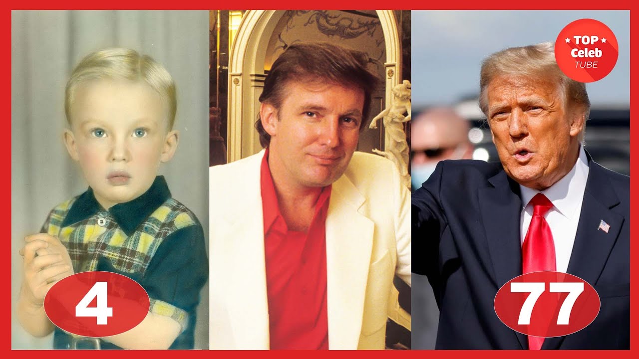Donald Trump ⭐ Transformation From 4 To 77 Years Old - YouTube