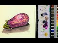 It Looks Better Than it Tastes! Pretty Eggplant Sketchbook Sunday