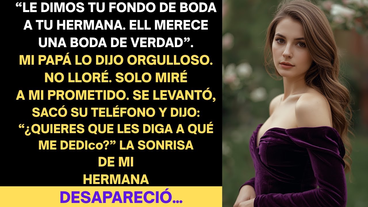 Papá dio el fondo de mi boda a mi hermana: “Ella lo merece”. Entonces mi prometido se levantó…