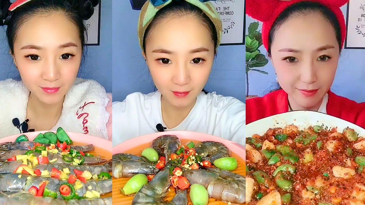Satisfying Eating Sounds with Colorful ASMR Crunchy Mukbang Compilation 