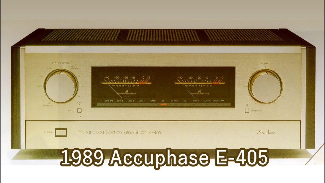 1989 Accuphase E-405 - YouTube