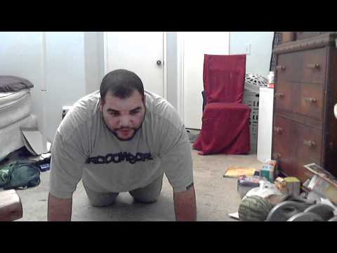 Fat man push ups