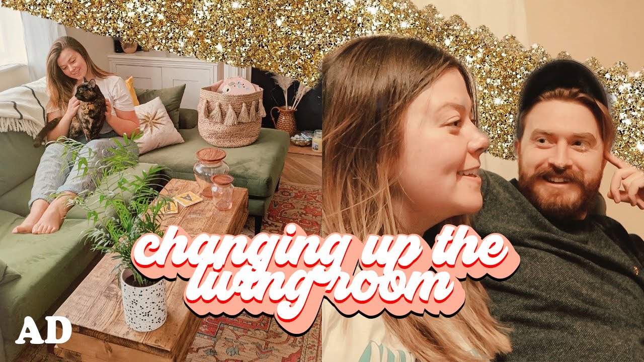 HOME VLOG - SWITCHING UP THE LIVING ROOM (this look SO much better) | LUCY WOOD