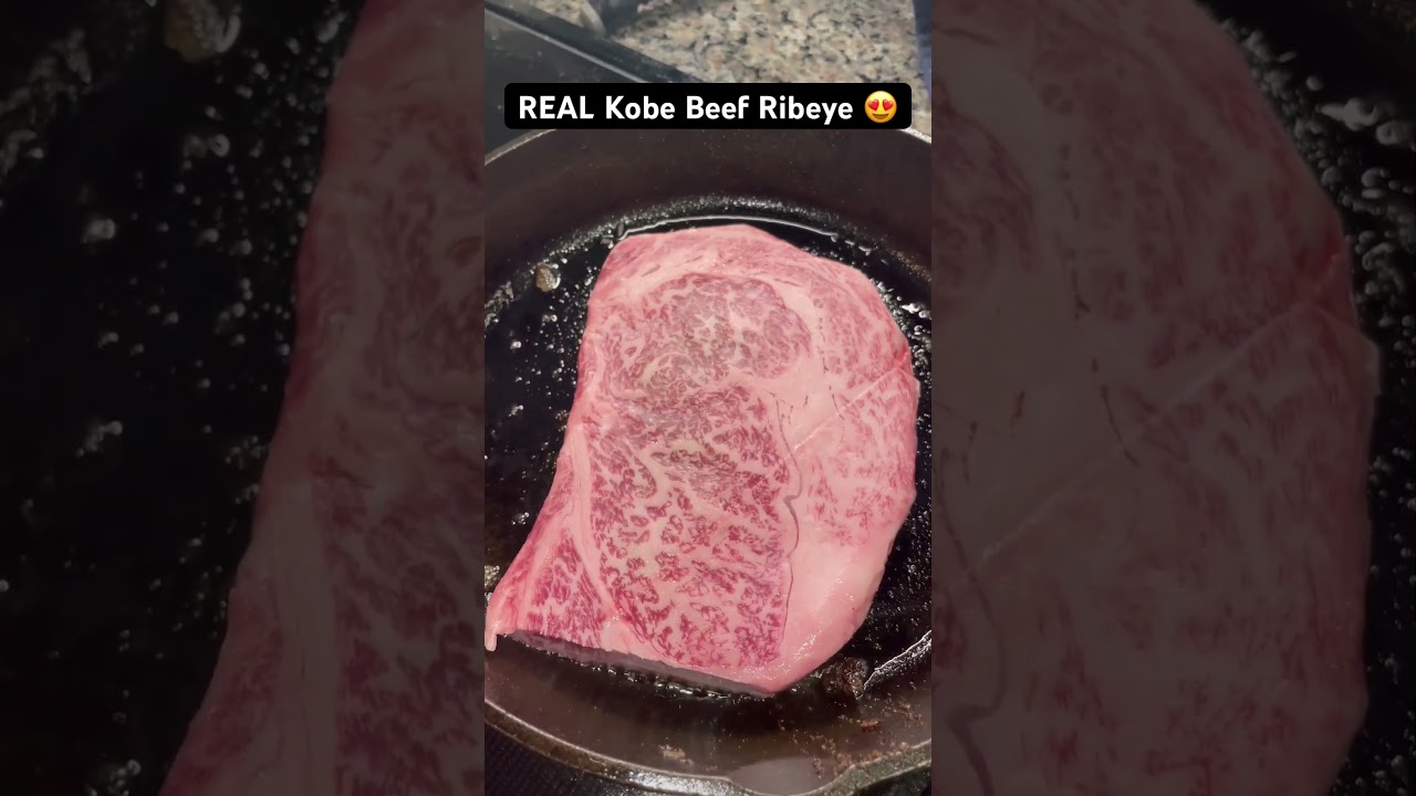 PERFECT STEAK! REAL Kobe Beef Ribeye Steak 😍😳🤤🔥 