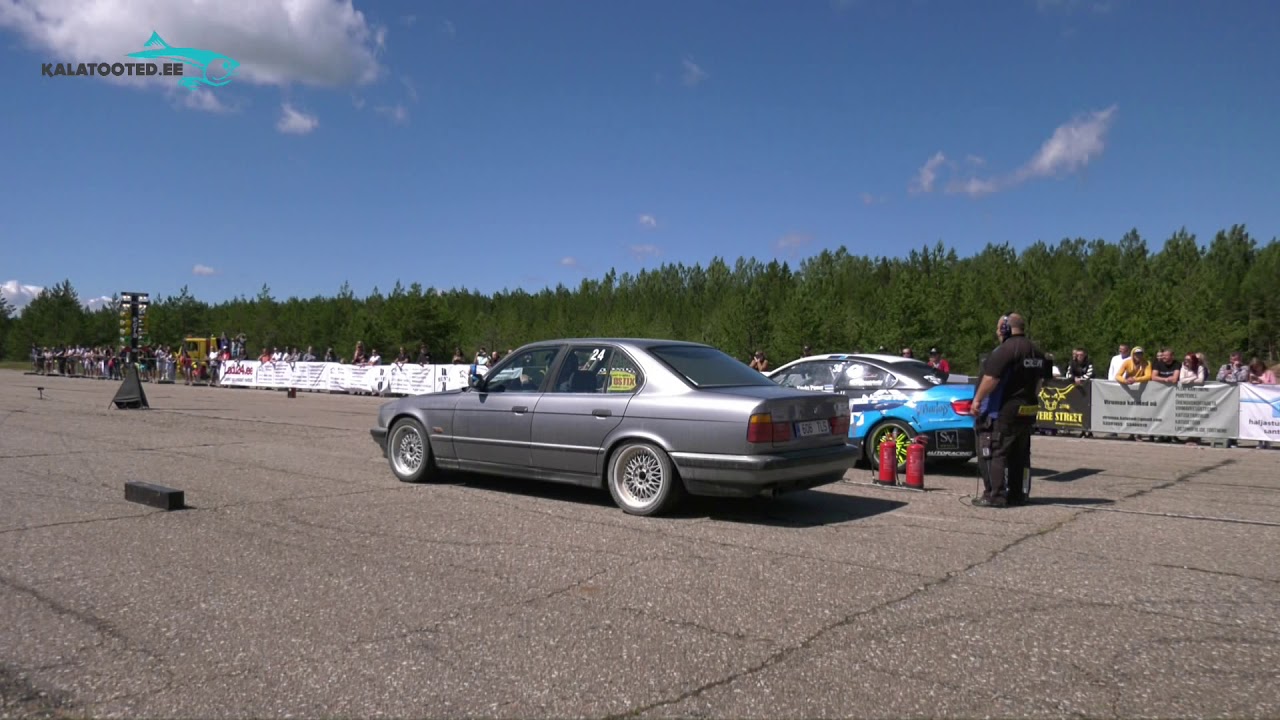 Joel Kõiv - BMW 535i vs Eero Pesur - BMW M3. Drag race @ RaceWars2019