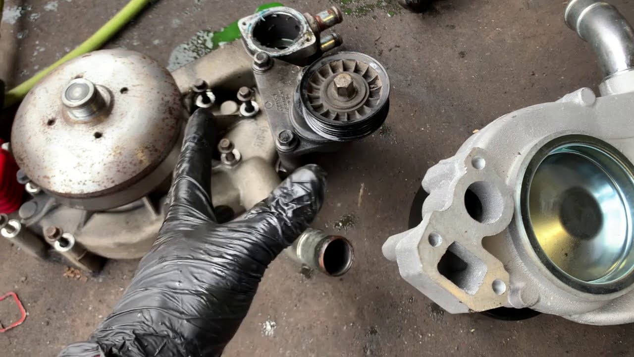 02 Escalade 6.0 how to replace the water pump