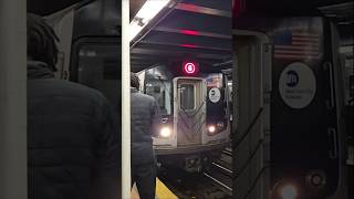 MTA NYCT Subway: Court Square Bound Kawasaki R160B Alstom (G) Train Departing Hoyt Schermerhorn St