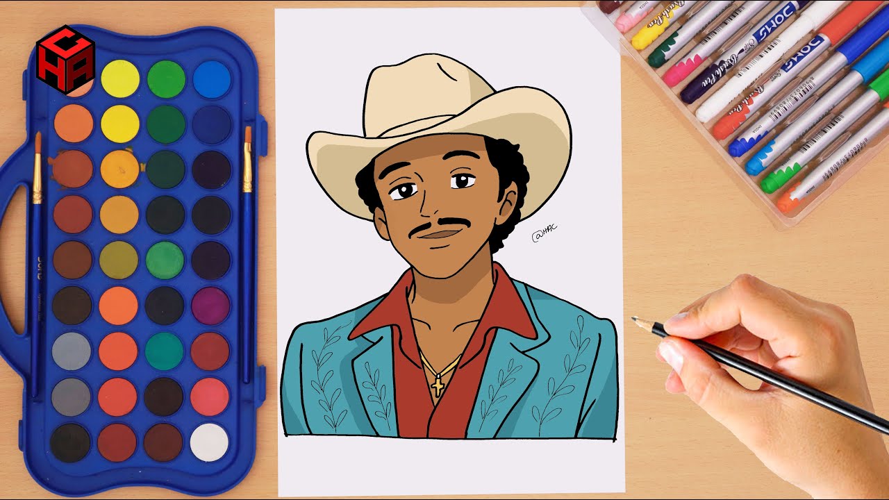 How to draw Bruno Mars | Step by step | Die with a Smile