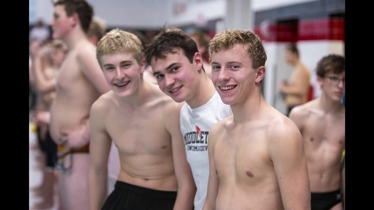 Middleton High School Boys Swim & Dive Team 2020 End of Season