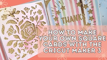 USING THE NEW CRICUT CARD MAT 2x2 TO MAKE SQUARE CARDS