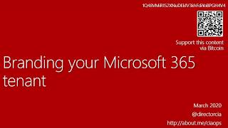 Branding your Microsoft 365 tenant
