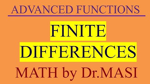 Finite Differences and Leading Coefficient of a Polynomial