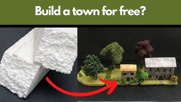 Easy beginner scenery  building houses from household rubbish