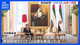 岸田総理、「COP28」出席を調整　脱炭素社会実現に向けアピール｜TBS NEWS DIG