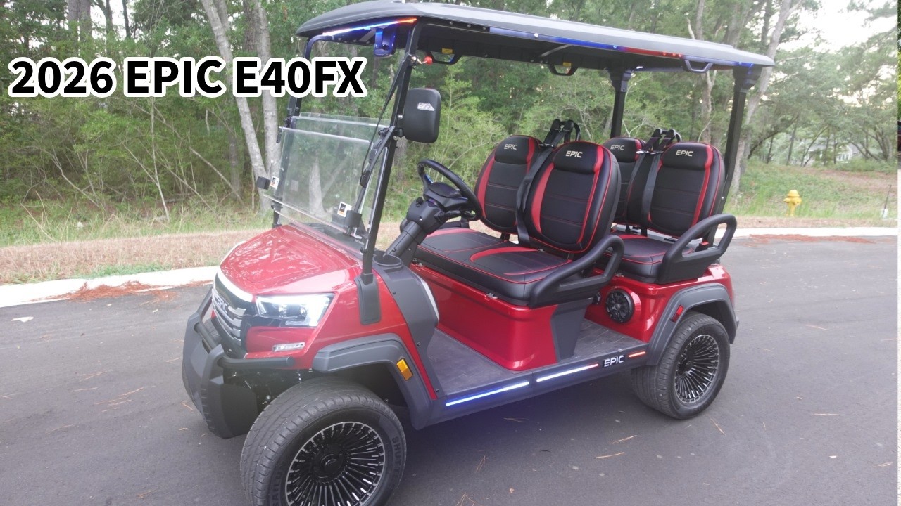 ontheroad 　　funny エージェント インプレ タイプ2 The 2026 Epic E40FX From Icon Golf Carts Review! - YouTube