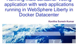 running multi container voting application in docker datacenter
