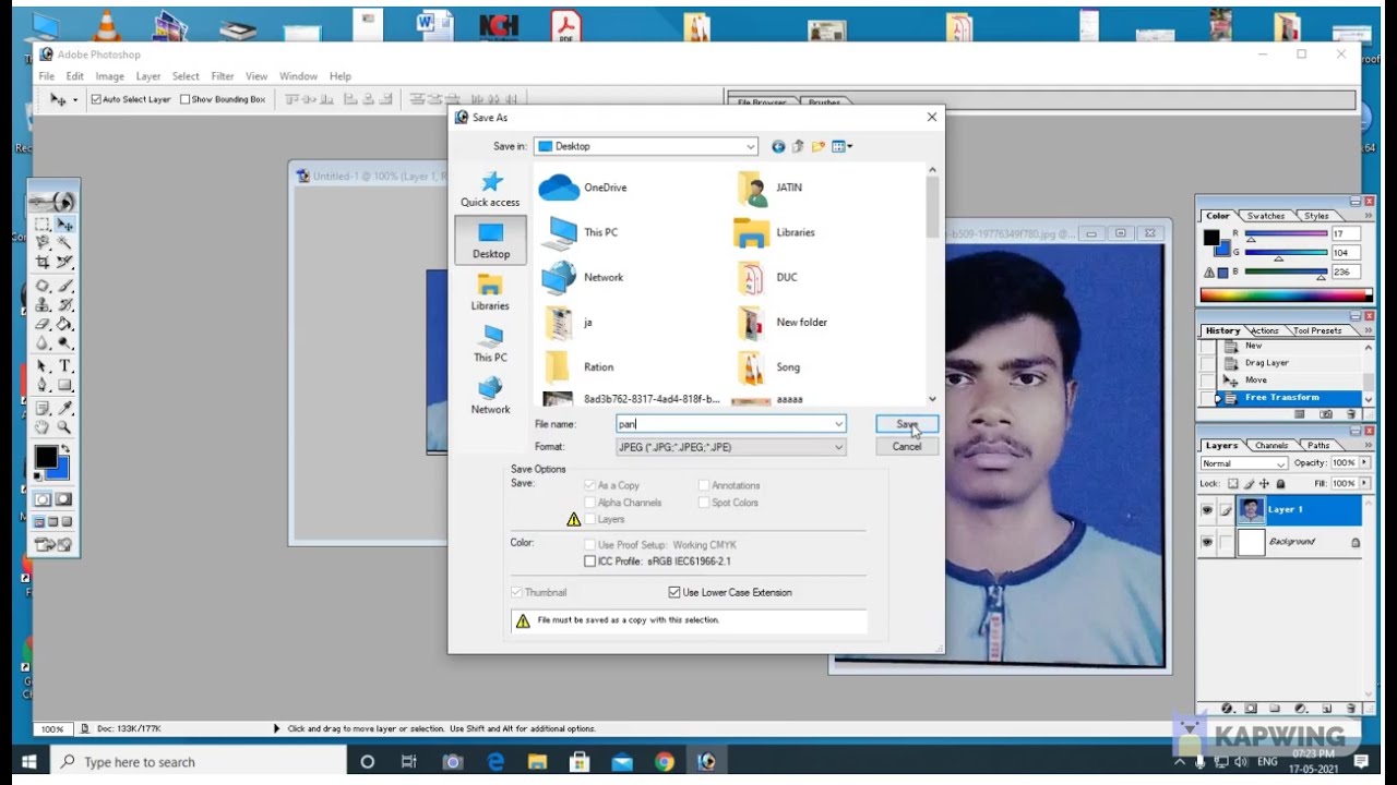 UTI  Pan Document Upload Size Photo & Signature Re-Size