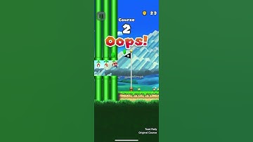 Super Mario Run but dying makes the vid faster.