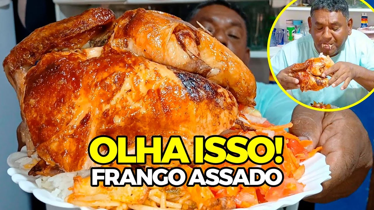 Esse FRANGO ASSADO COM BATATINHA Surpreendeu Demais - Refeição do Homem Guloso