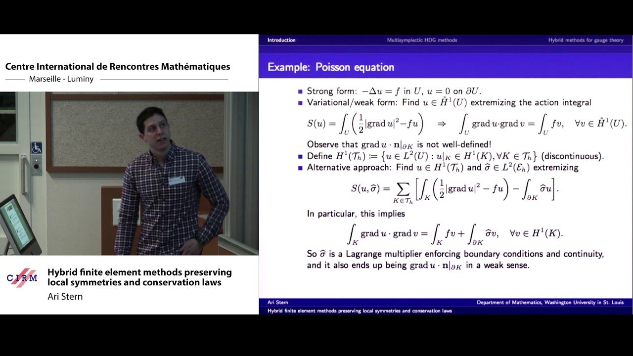 Ari Stern: Hybrid finite element methods preserving local symmetries and conservation laws