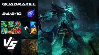 JUNGLE Hecarim vs Ivern [QUADRAKILL] - NA Grandmaster Patch 26.8