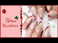 UÑAS NAVIDEÑAS💅🎄// PUNTA ALMENDRA