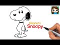 How to Draw Snoopy Easy | Peanuts Dog