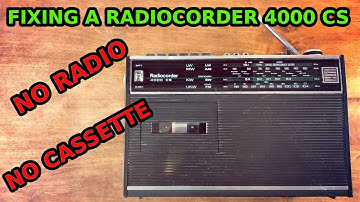 REPAIRING AN OLD RADIO CASSETTE PLAYER: RADIOCORDER 4000 CS #retro #oldradio #repair
