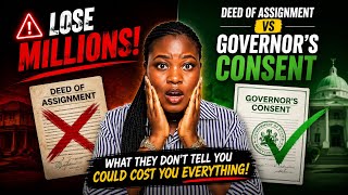 🚨 Deed of Assignment vs Governor’s Consent: What Every Land Buyer MUST Know! #landtitle 