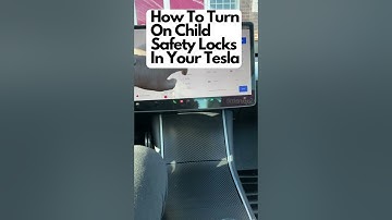 How To Turn On Child Safety Locks In Your Tesla #shorts