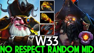 W33 [Sniper] No Respect Randomed Mid Against Pudge Master Dota 2