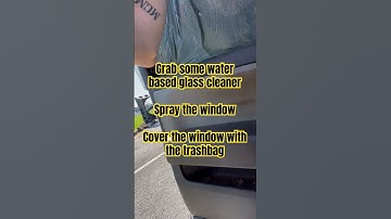 Part 1 on how to remove window tint film without having to scrape glue! #detailing #detailer #tint