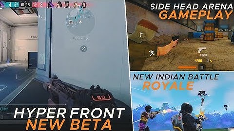 Hyper front mobile close beta download | side head arena gameplay | new Indian battle royale game