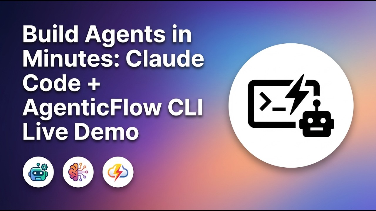 Build Agents in Minutes: Claude Code + AgenticFlow CLI Live Demo - YouTube