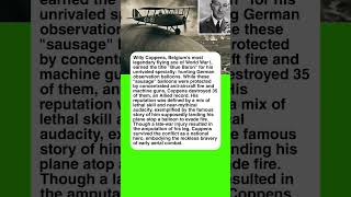 Did He Really Land on a Balloon? The Legend of Willy Coppens #ww1 #history #warhistory