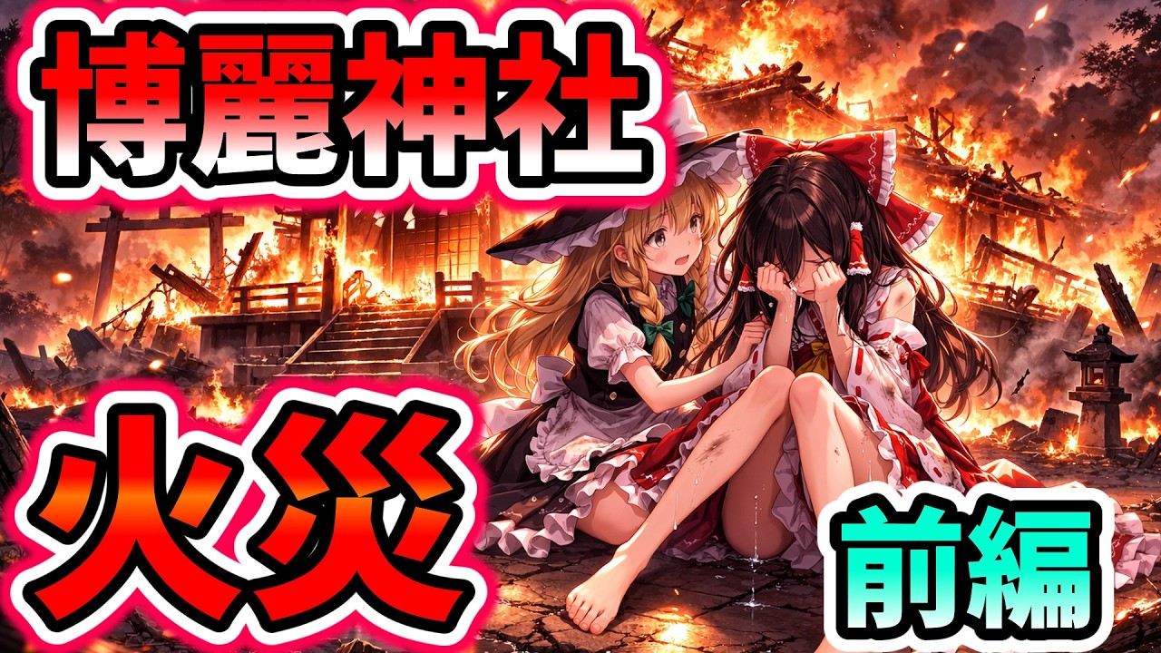 【ゆっくり茶番劇】霊夢の家が火事になる...前編#ゆっくり茶番 #ゆっくり茶番劇 #霊夢 #魔理沙