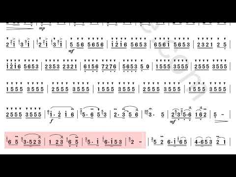 《枣园春色-Spring In Date Garden》High A key dizi flute solo music number notation video (All press=Re)