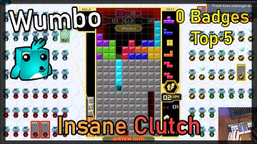 Tetris 99 Team Battle - 0 Badges in Top 5 Insane Victory