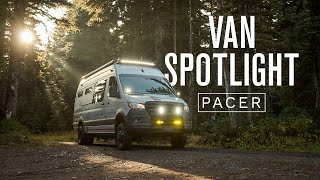 Van Spotlight: Pacer | Outside Van 4WD MercedesBenz Sprinter 170 Van Conversion Tour