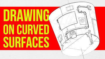 How to draw on curved surfaces - Cylinders