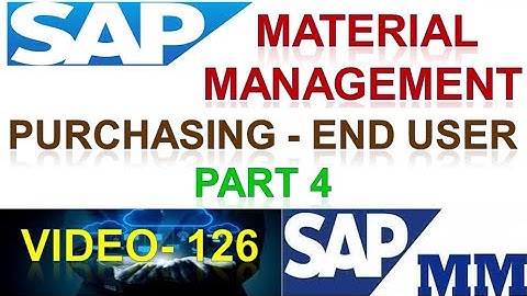 How to Configure Purchasing End User in Material Management | Purchasing End User | DK TECHNOLOGIES