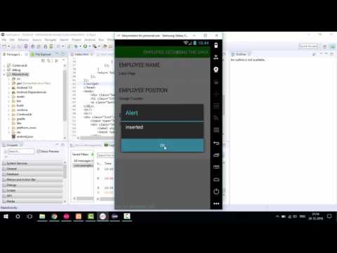 PhoneGap CRUD Operation App using PHP & MySQL