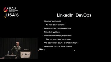 LISA16 - SRE at a StartUp: Lessons from LinkedIn