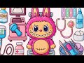 LABUBU  Parturition Labubu Pregnant🤰 and Babysitting👼 BABY CARE  🍼Skincare + Makeup