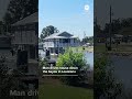 Man drives house down the bayou in Louisiana