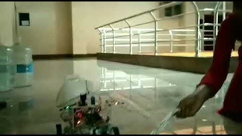 Automatic fire fighting robot with obstacle detection