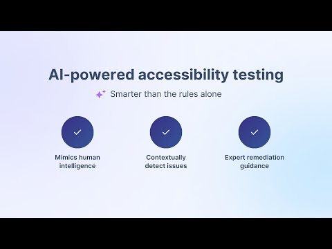 Detect and fix accessibility issues like a WCAG expert, with AI